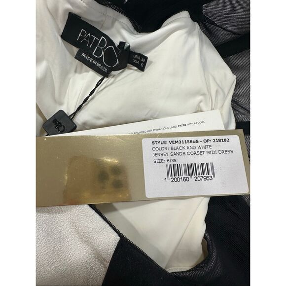 PatBO Jersey Sands Colorblocked Maxi Dress US 6 $675 - Picture 12 of 12